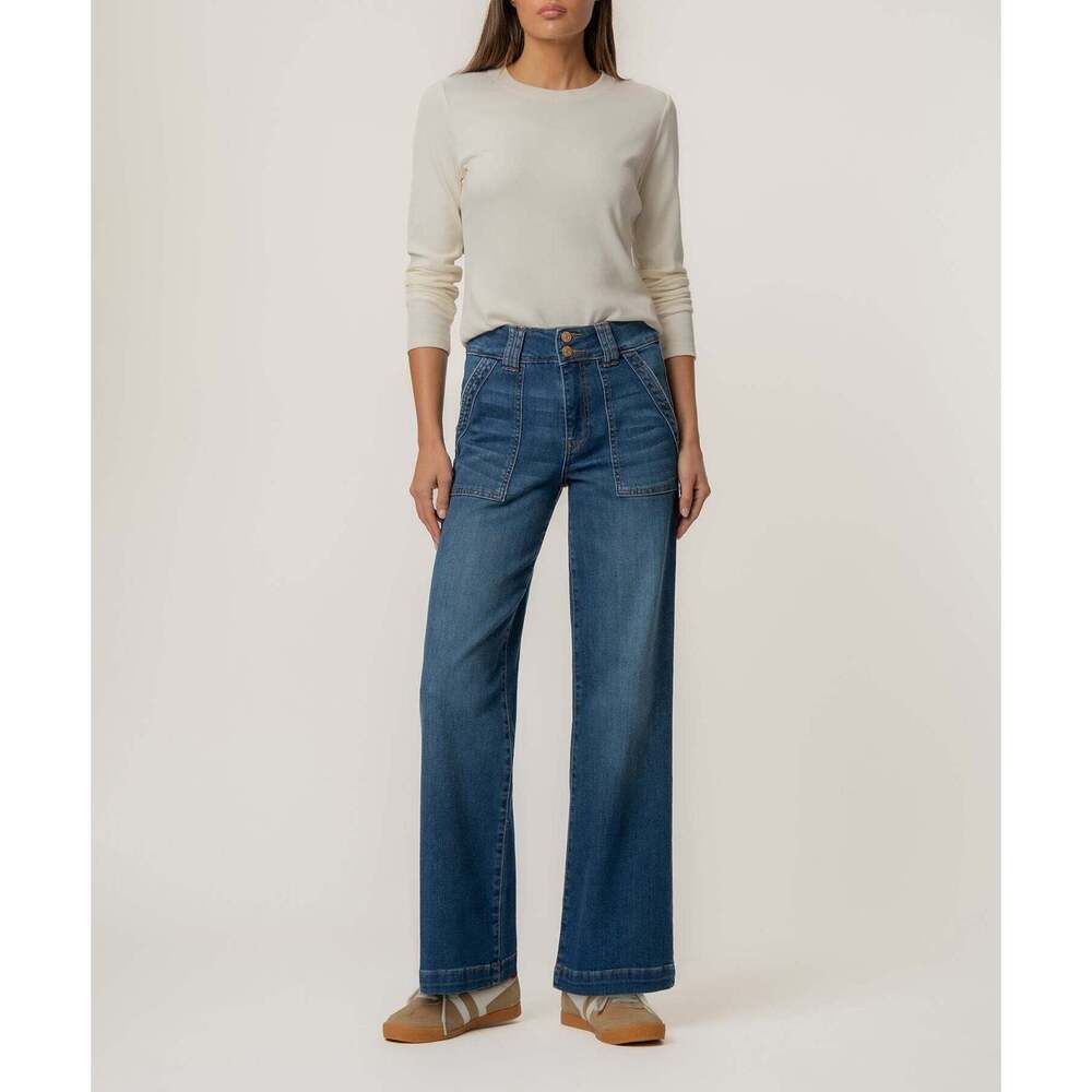 Kut from the Kloth Jodi High Rise Straight Leg Size 1212 / Humanitarian W/Medium